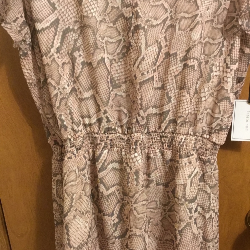 1.State Womens Snake Print Hi-Low Daytime Maxi Dress L - Picture 5 of 7